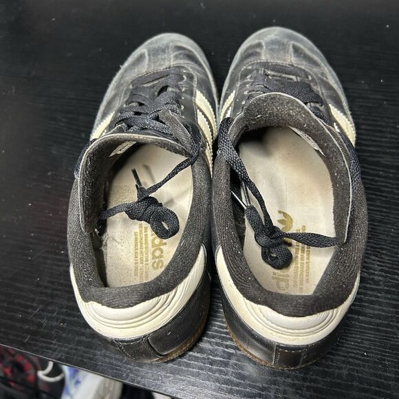 Adidas Samba Men’s Size 7.5 Classic Black White Leather Casual Shoes Sneakers - Picture 13 of 16